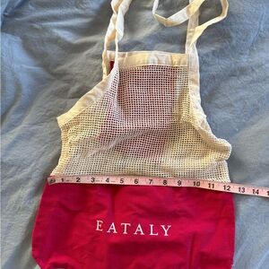 Red and Cream Tote Bag